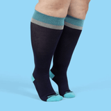 Midnight Ocean Trio - 3 Pack - Wide Calf