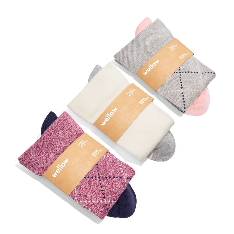 Argyle - 3 Pack - Wide Calf