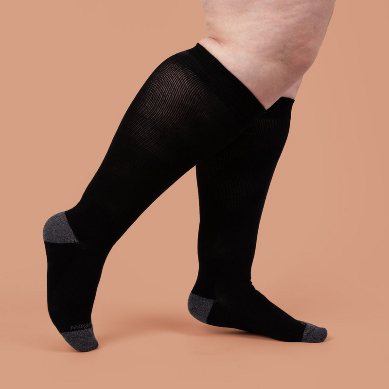Women's Wide Calf Compression Socks That Help Blood Flow