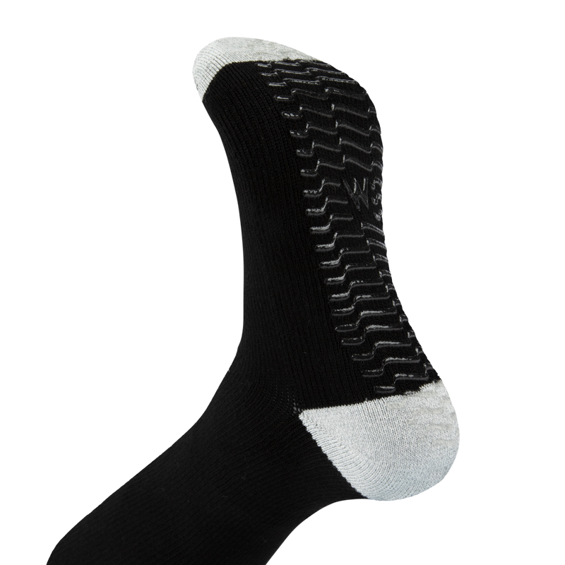 Black - Grip Socks - Wide Calf