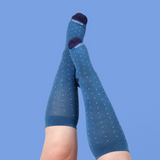 Cobalt Dot - Wide calf - 5 Pack