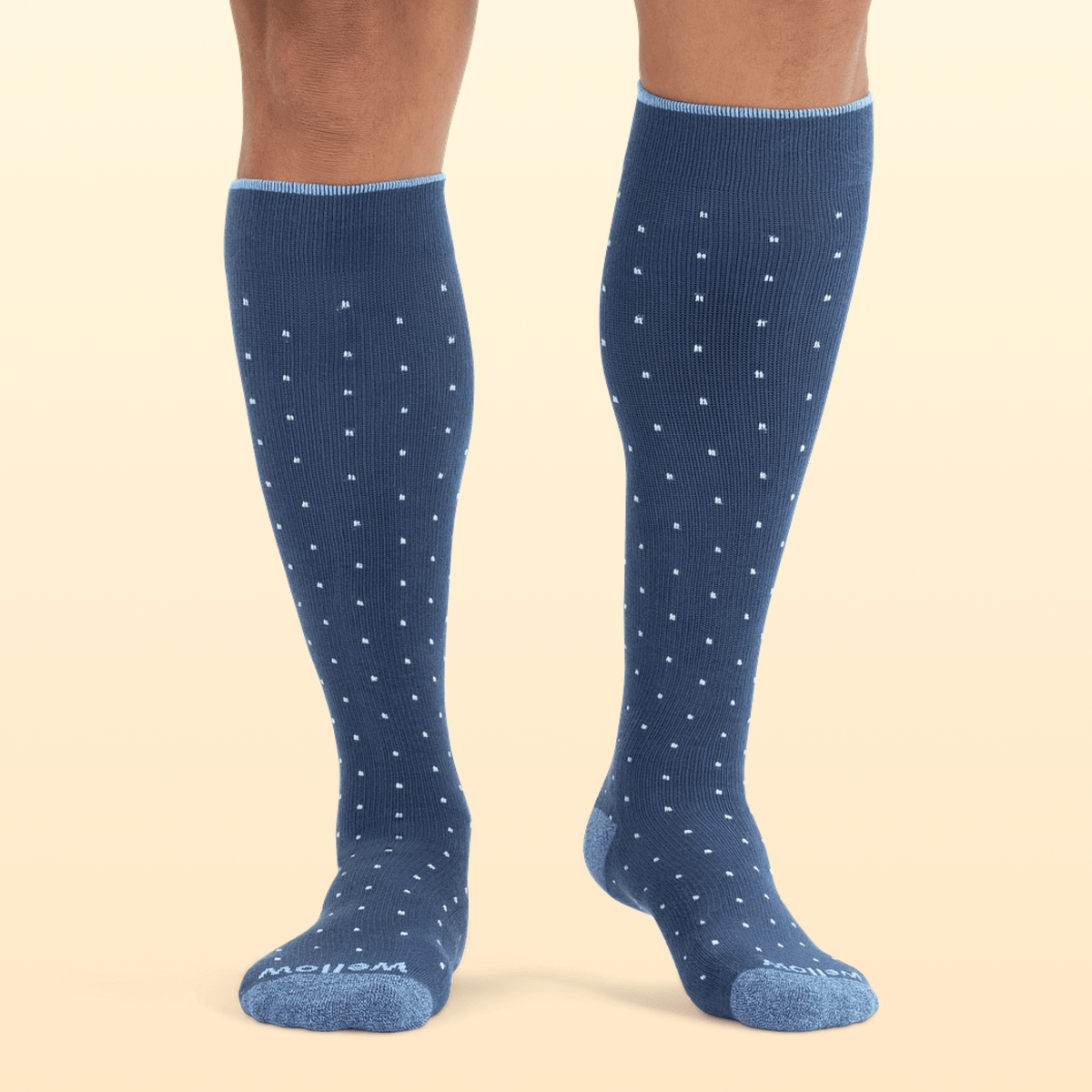 Dark Denim Dots