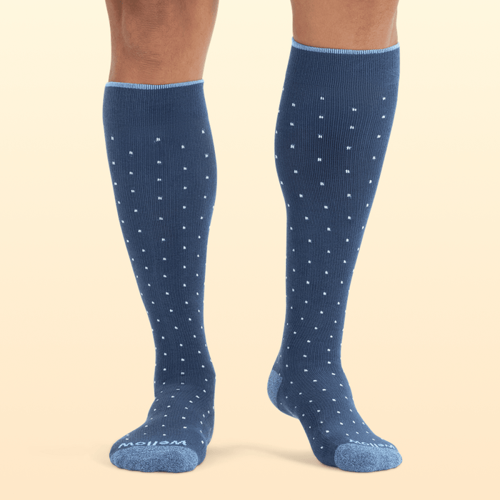 Dark Denim Dots