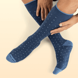 Dark Denim Dots