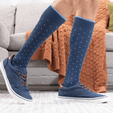 Dark Denim Dots