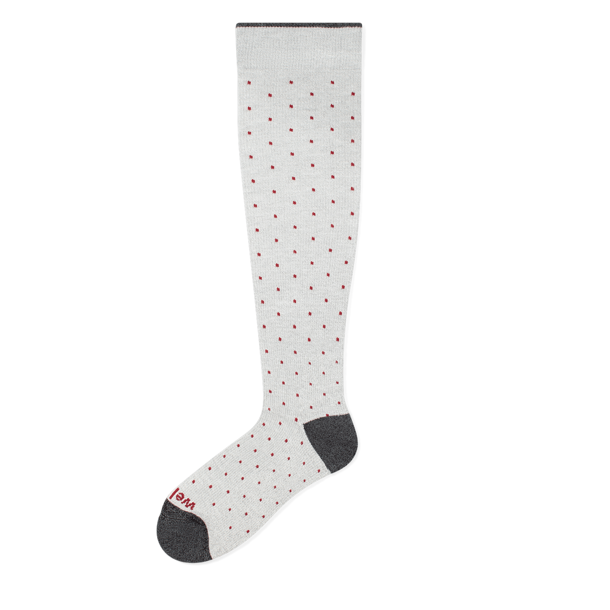 Gray Heather Dots