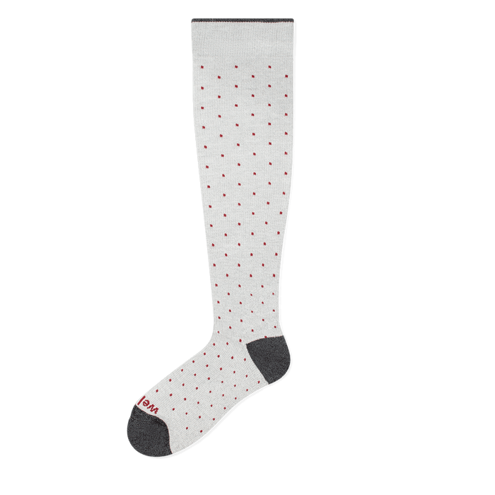 Gray Heather Dots