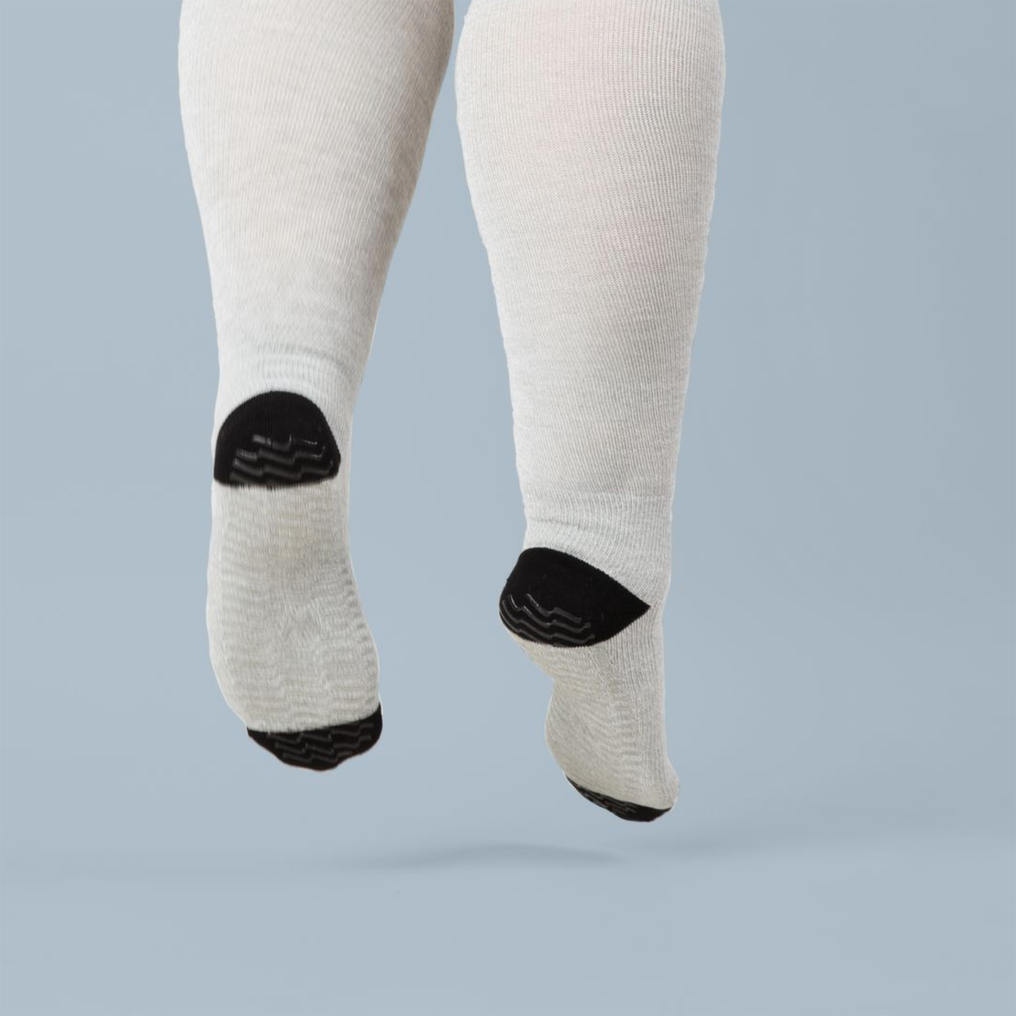 Heather Black - Grip Socks - Wide Calf | Compression Socks | Single ...