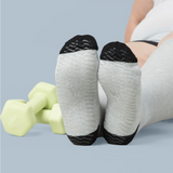 Heather Black - Grip Socks - Wide Calf