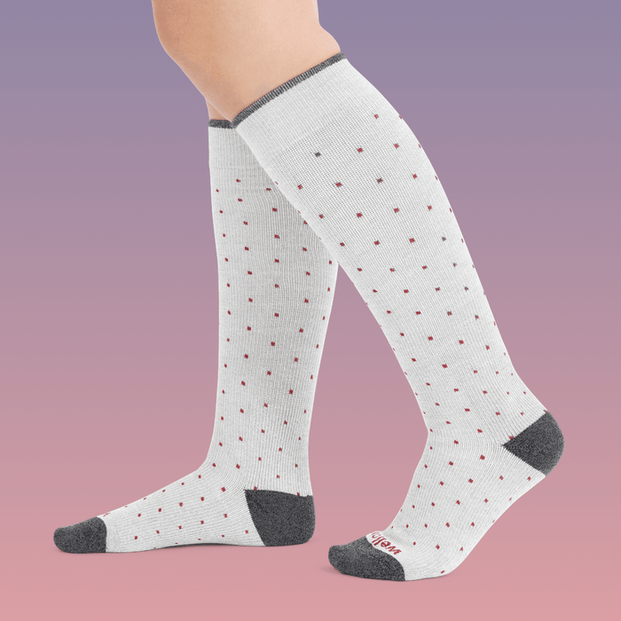 Gray Heather Dots