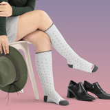 Gray Heather Dots