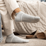 Grey Heather Twist - Ankle Aerolite+