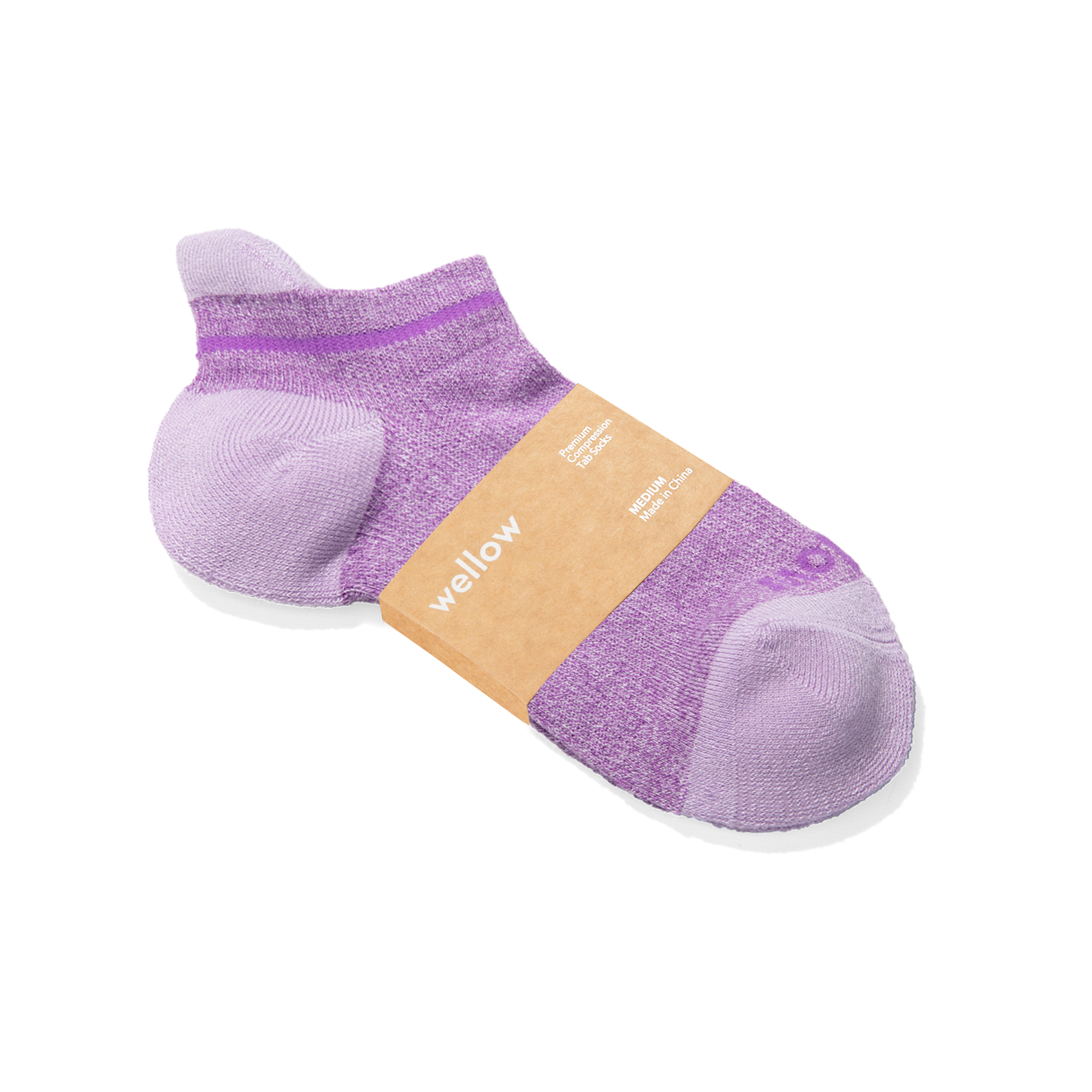 Lavendar Twist Tab Socks