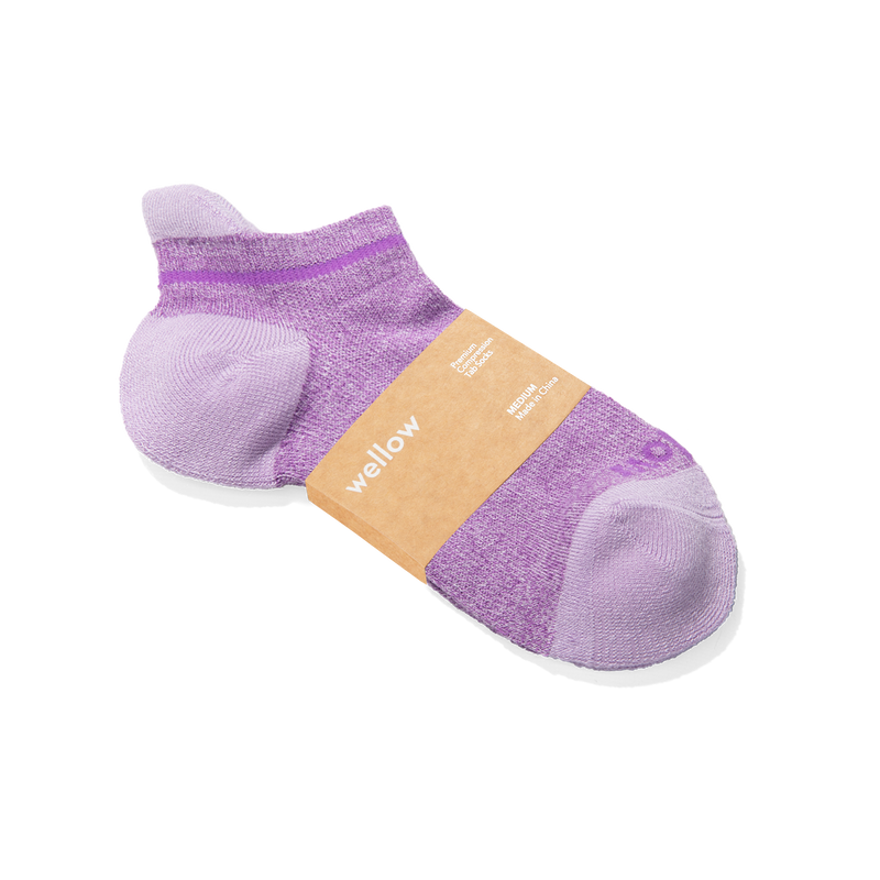 Lavendar Twist Tab Socks