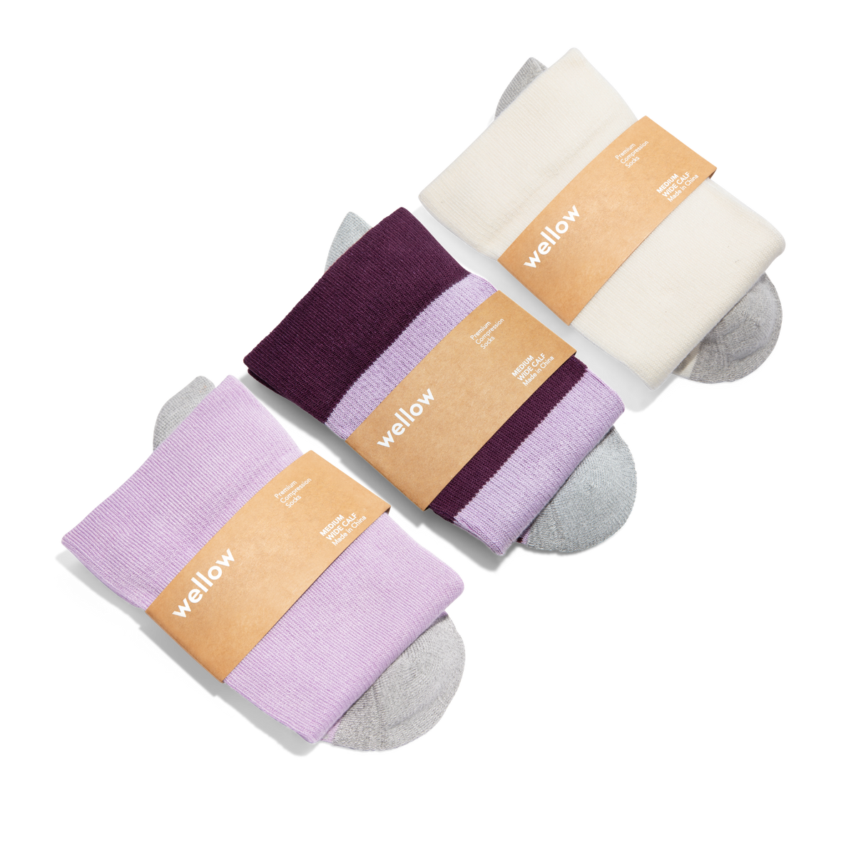 Lavender Loop - 3 Pack - Wide Calf – Wellow