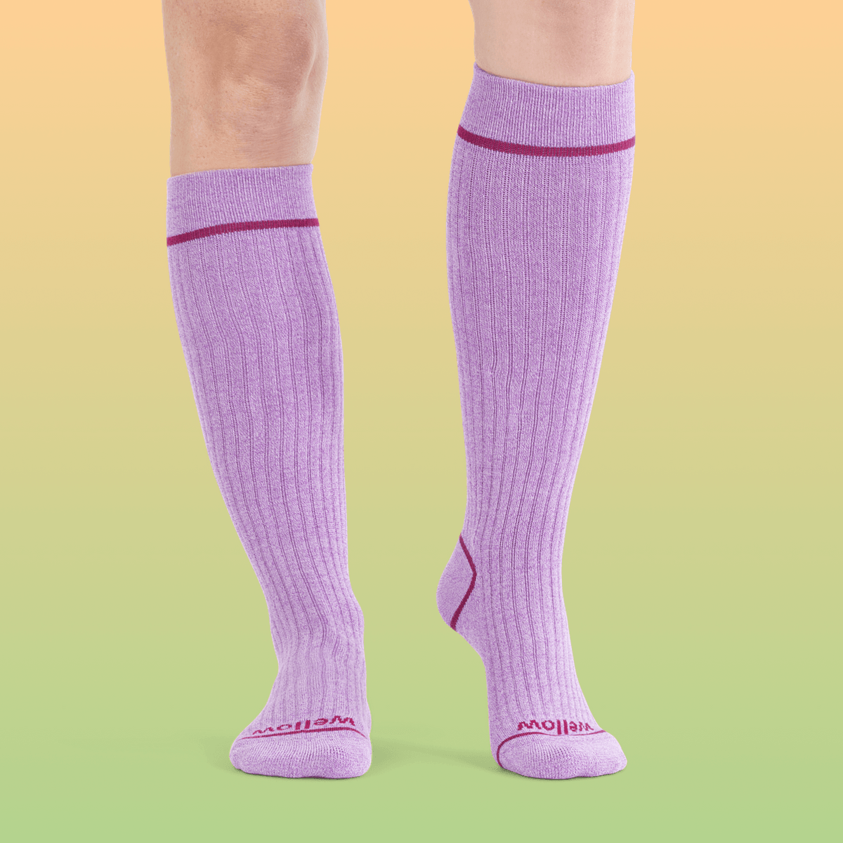 Lavender Twist Outline Rib