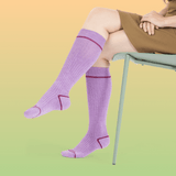 Lavender Twist - Rib Outline