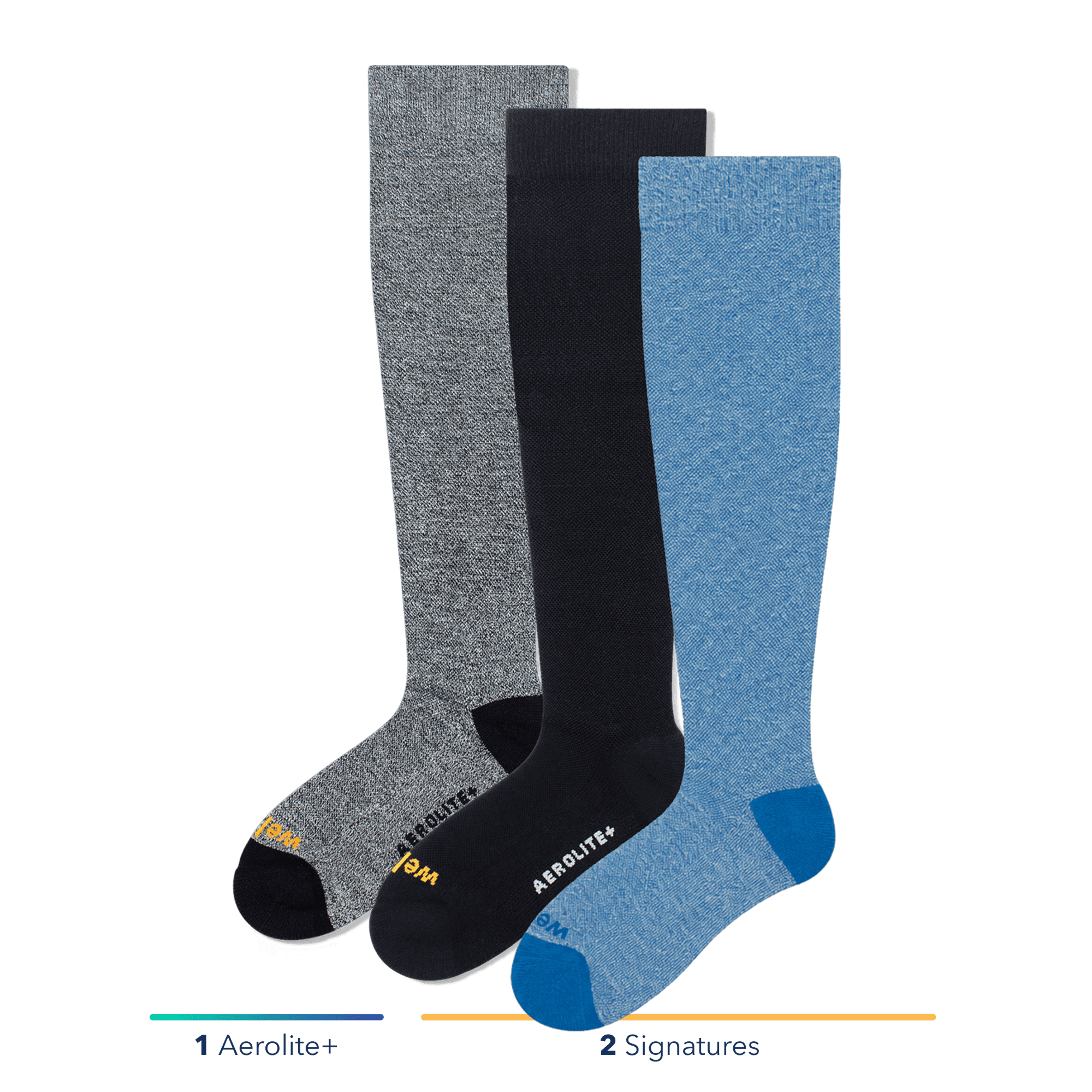 Oxford Blue Mix - 3 Pack
