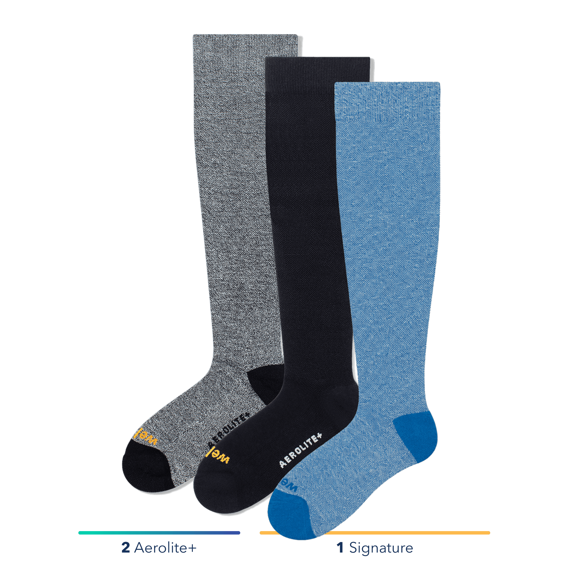 Oxford Blue Mix - 3 Pack
