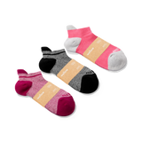 Pulsar Pink Trio - Ankle Sock - 3 Pack