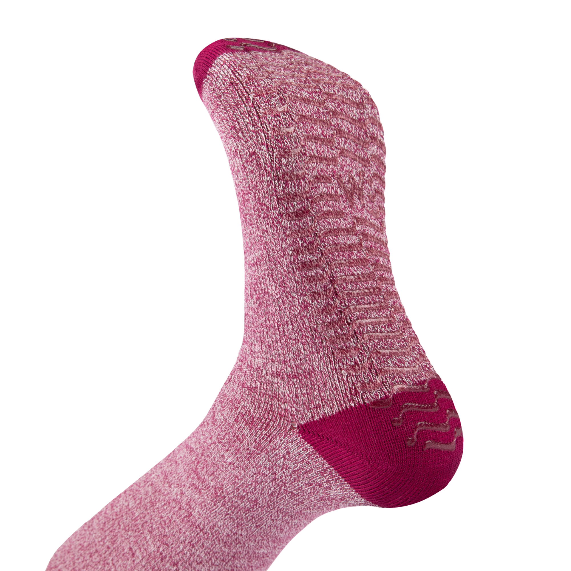 Plum Twist - Grip Socks - Wide Calf