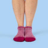 Plum Twist  - Ankle Sock