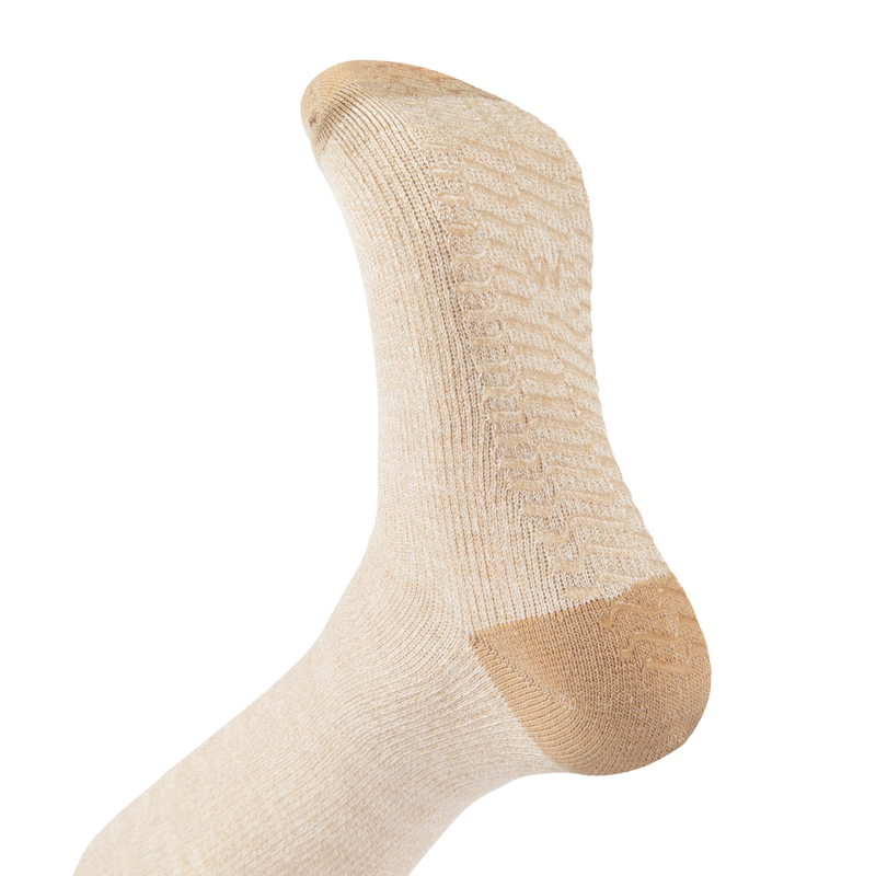 Sesame Twist - Grip Socks - Wide Calf