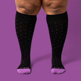 Black Purple Dot - 5 pack