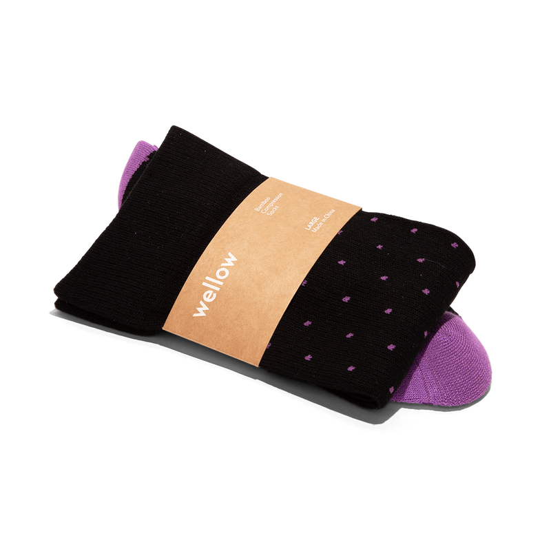 Black Purple Dot - 5 pack